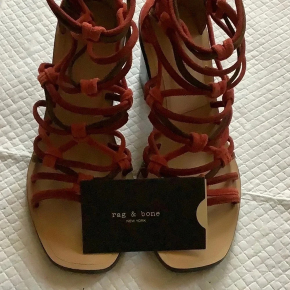 rag & bone Camille sandals Terracotta size 6 - Picture 10 of 16